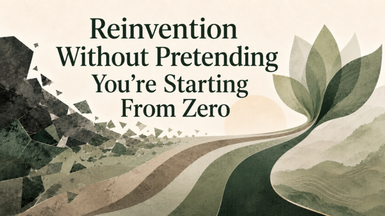 Reinvention Without Pretending You’re Starting From Zero